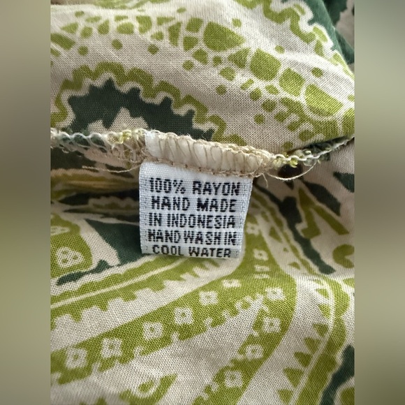 DISSH Deep V Neck Paisley Long Sleeve Mini Dress Size 12 - Picture 4 of 4